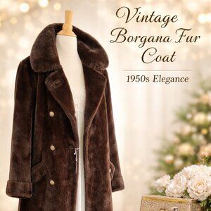 Vintage Borgana Fur Coat – 1950s Elegance
